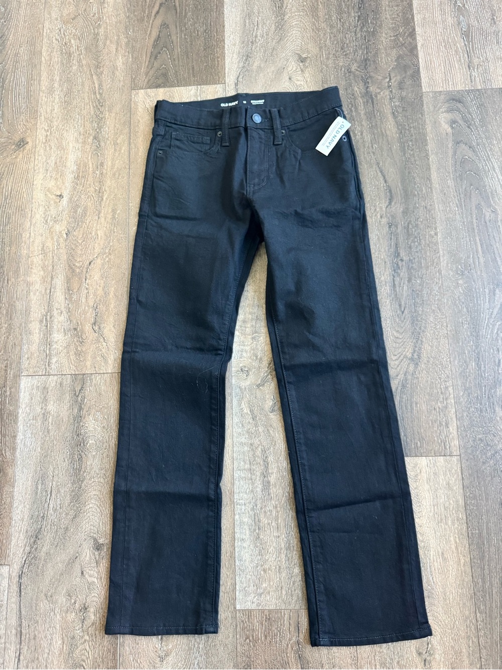 Old Navy Boy’s Straight  Leg Black Jeans Size 12
